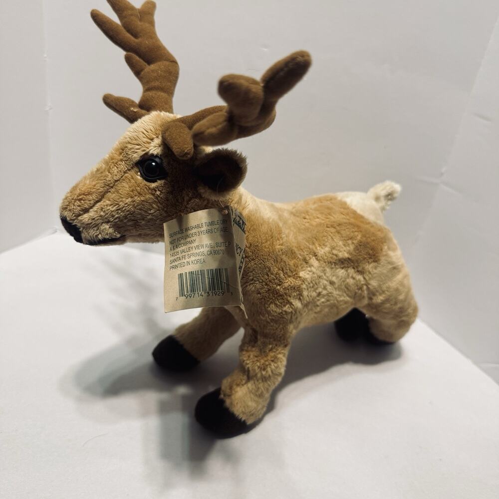 Fancy Zoo 12” Elk Soft Realistic Stuffed Plush Grand Canyon Souvenir 2003 w/ Tag
